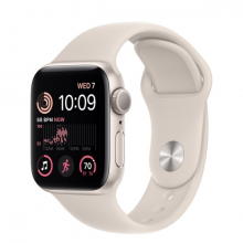 Apple Watch SE 40mm Starlight Aluminum Case with Sport Band Starlight (сияющая звезда)