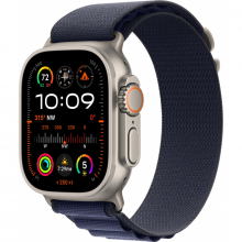 Apple Watch Ultra 2 49mm Alpine Loop Navy / Titanium Case