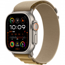 Apple Watch Ultra 2 49mm Alpine Loop Tan / Titanium Case