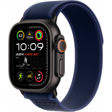 Apple Watch Ultra 2 49mm Trail Loop Blue / Black Titanium Case